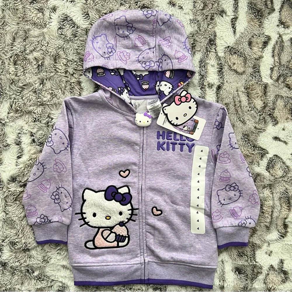 Hello Kitty Girls Disney Character Hoodie Size 4 - Picture 1 of 2